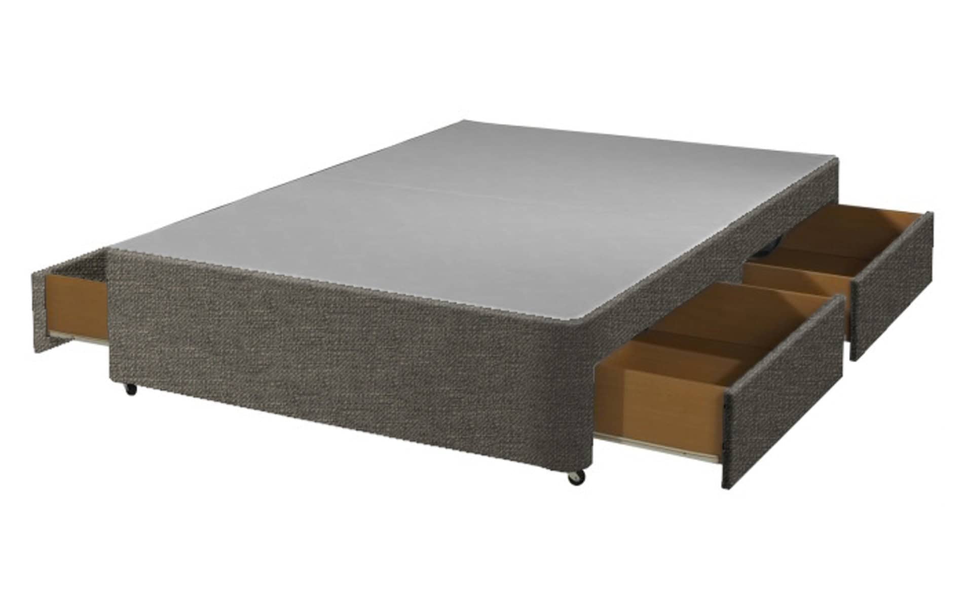 Apollo 5ft Divan Base With 4 Drawers in Azzure Fabric - Image 3