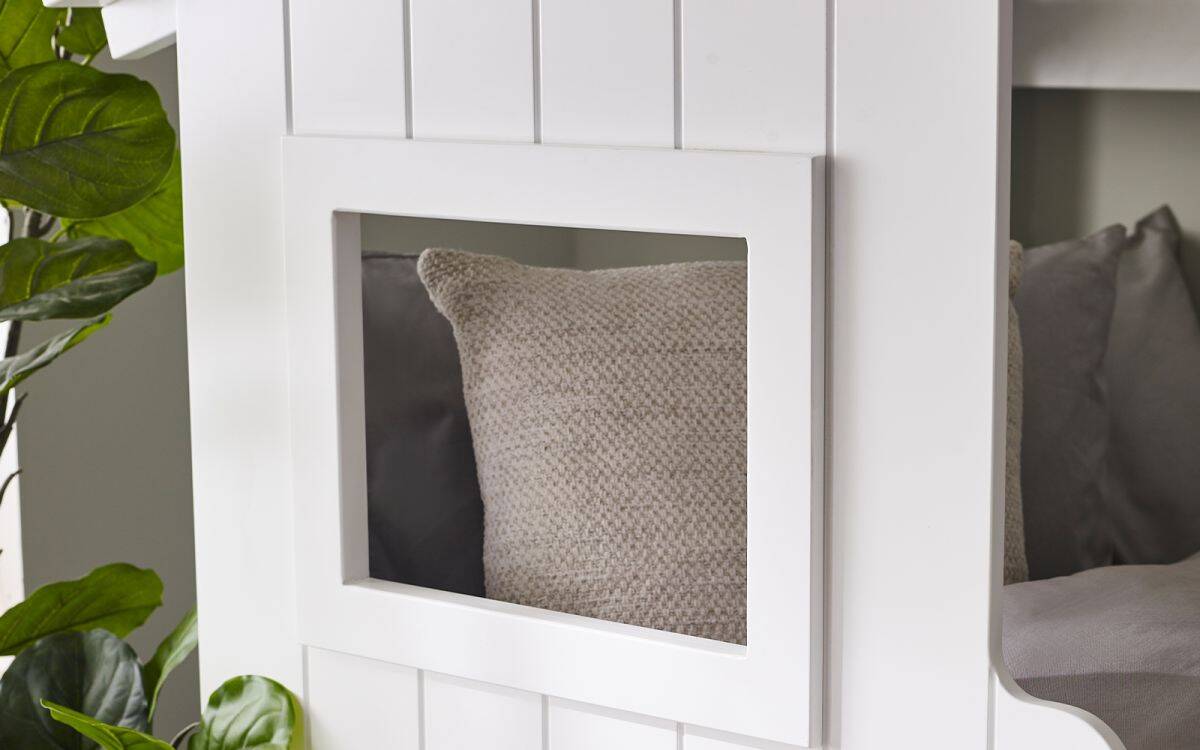 Oak Treehouse Midsleeper & Storage Unit - White - Image 7