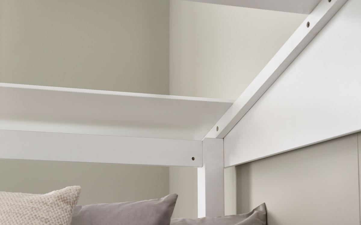 Oak Treehouse Midsleeper & Storage Unit - White - Image 8