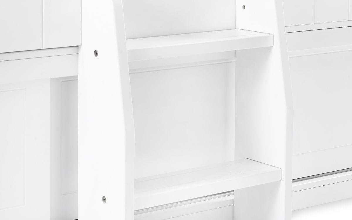 Oak Treehouse Midsleeper & Storage Unit - White - Image 11
