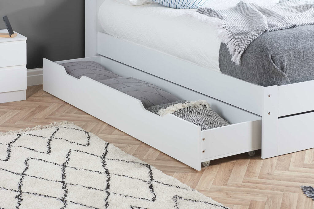 5ft Alfie Storage Bed – White - Image 3