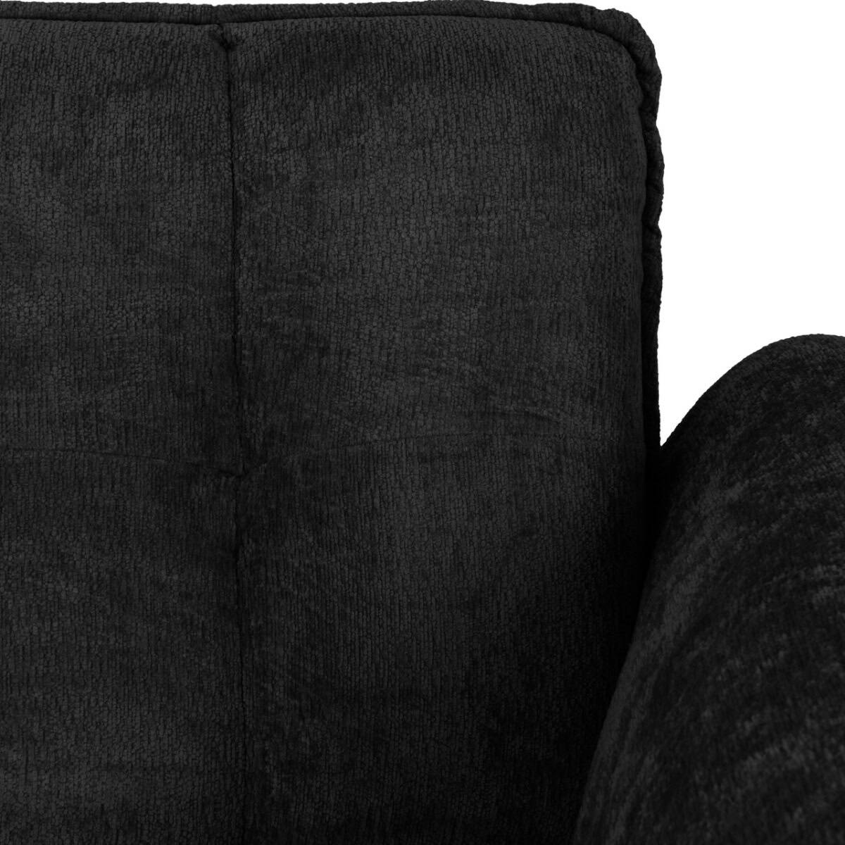Amalfi Three Seater Sofa - Black - Image 6