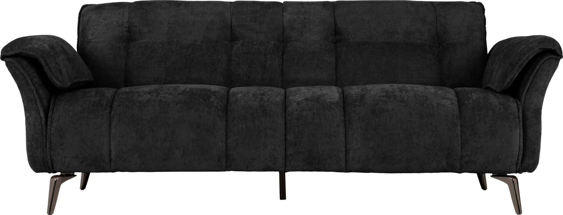 Amalfi Three Seater Sofa - Black - Image 3