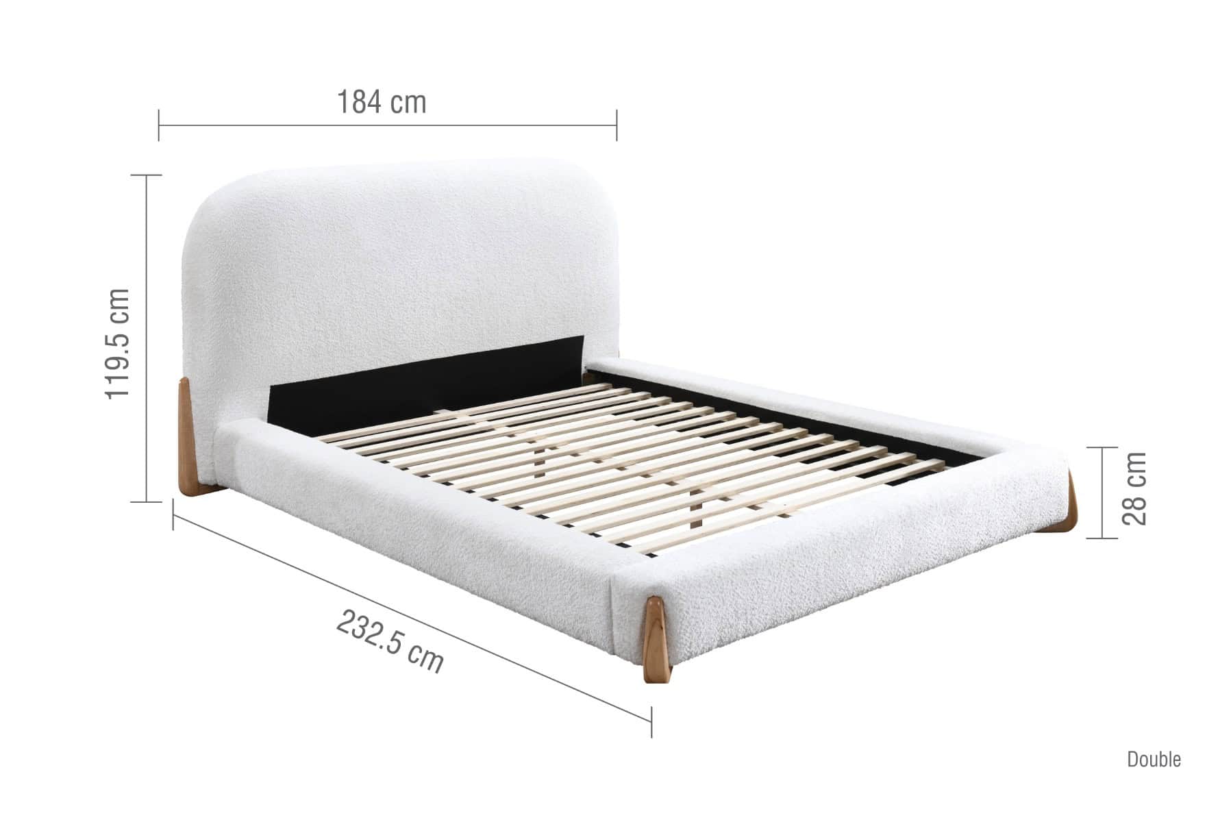 4ft6 Amalfi Bedframe - Image 12