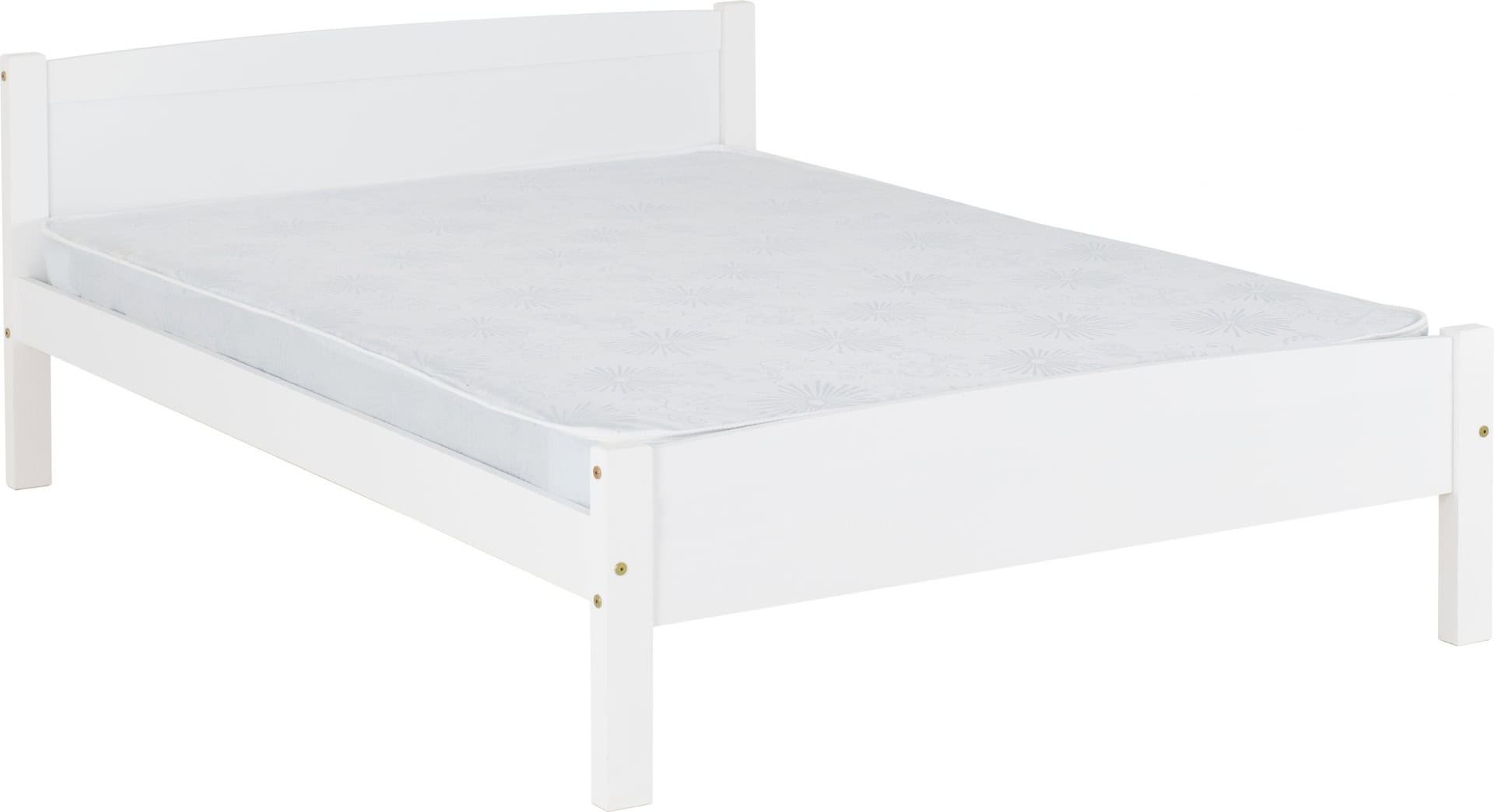 Amber 4ft6 Bedframe - White - Image 2