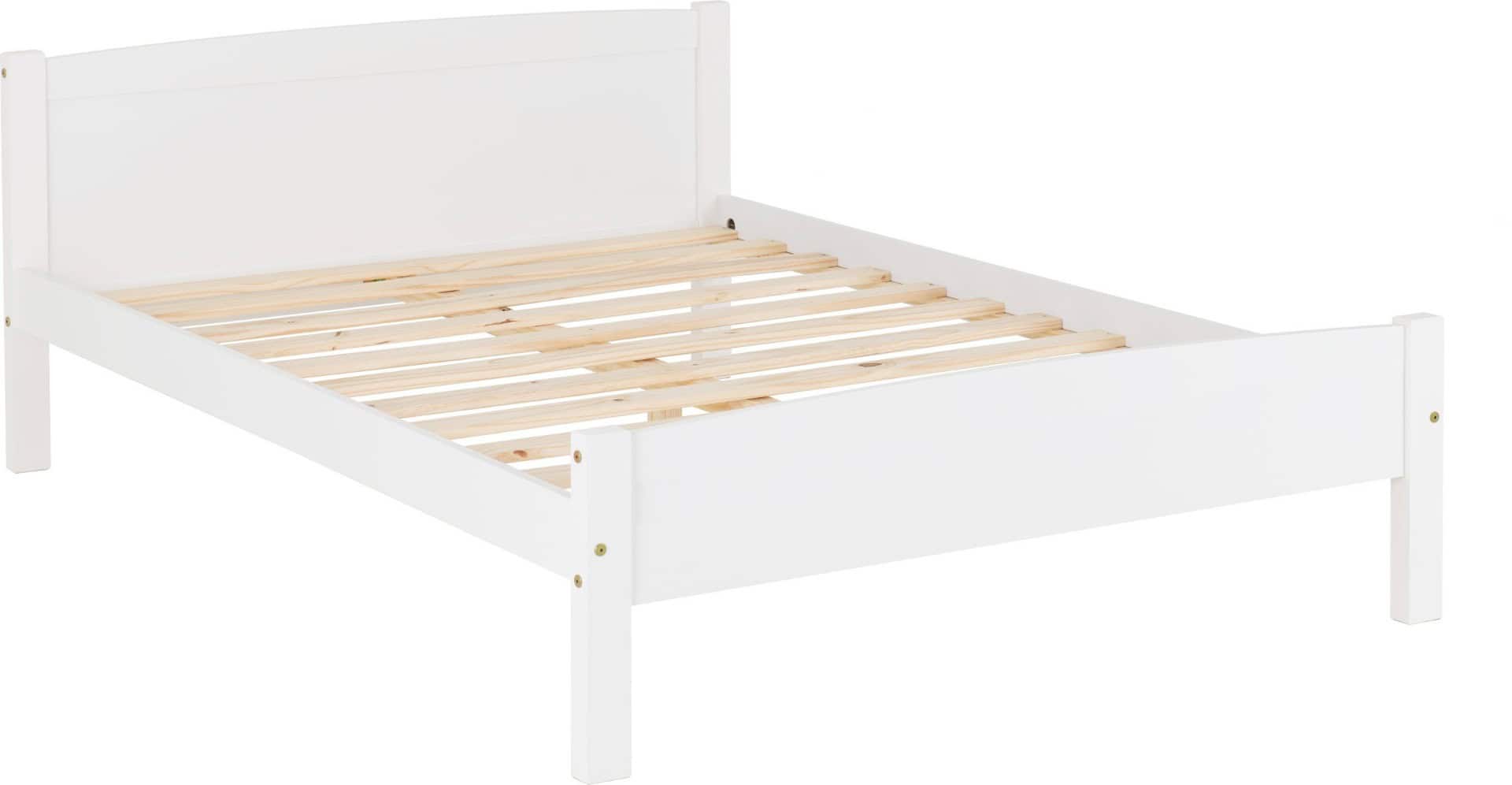 Amber 4ft6 Bedframe - White - Image 3