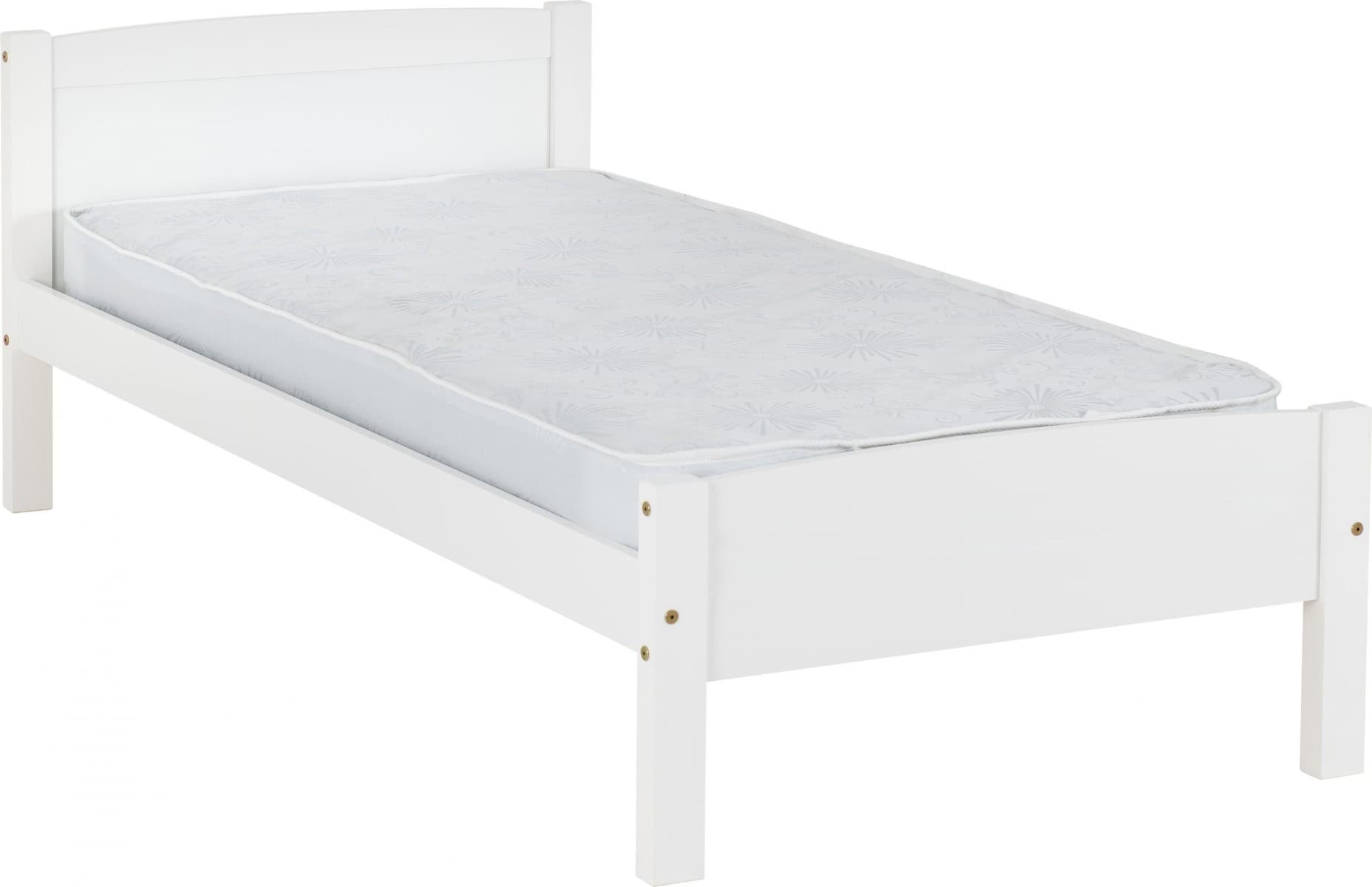 Amber 3ft Bedframe - White - Image 2