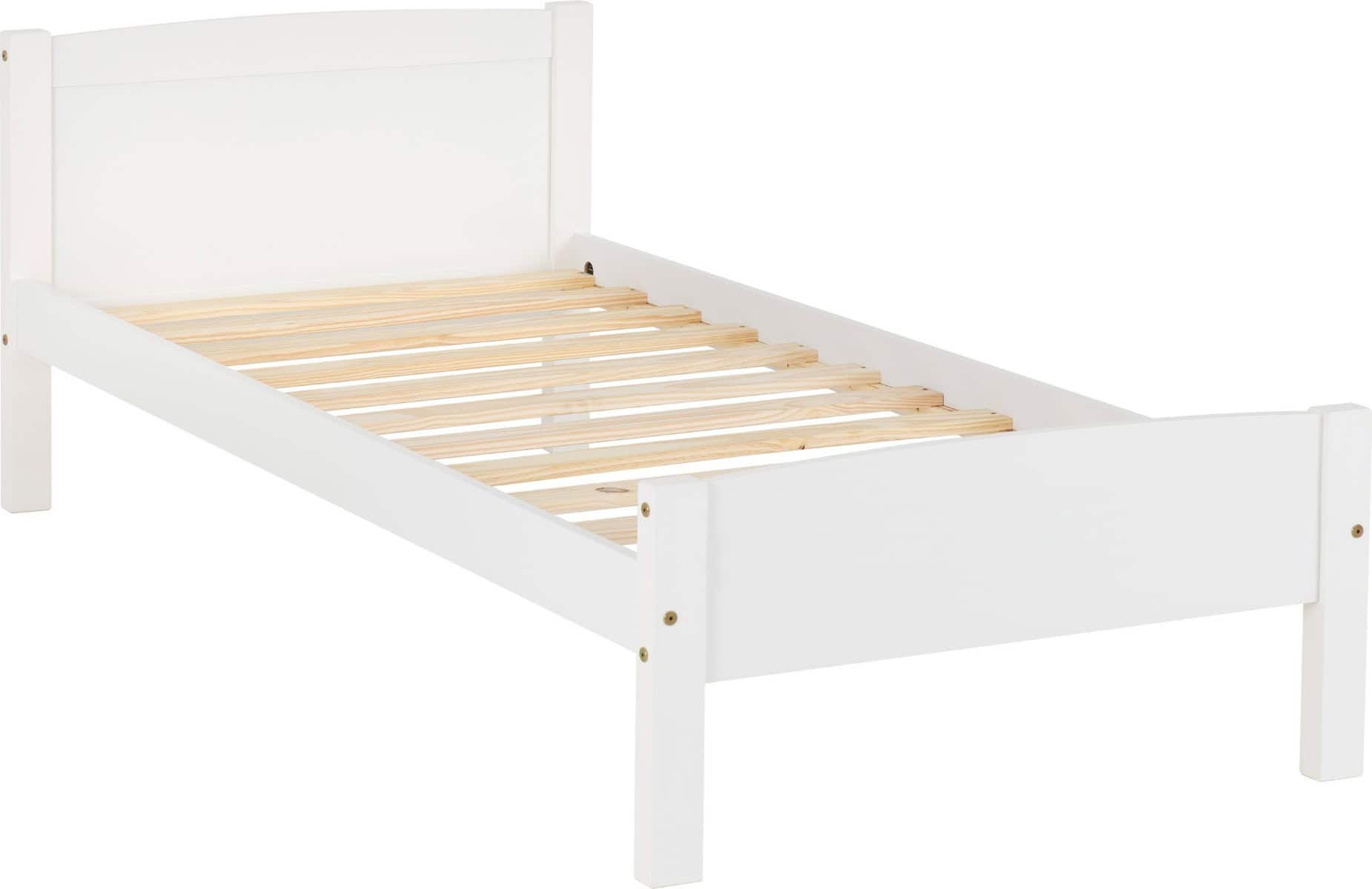 Amber 3ft Bedframe - White - Image 3