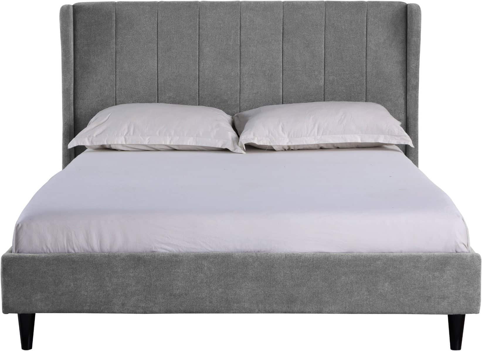 Amelia 5ft Bedframe - Dark Grey Velvet - Image 3