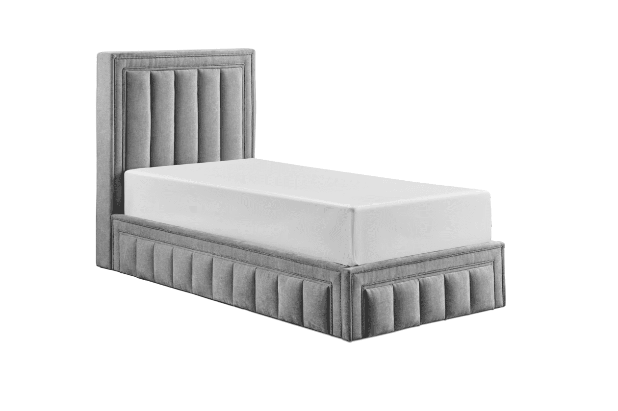 Honey B Amelia 4ft6 Ottoman Bedframe - Grey - Image 2