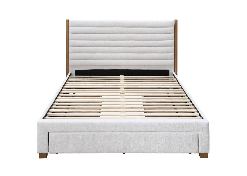 4ft6 Arabella Drawer Bedframe - Grey - Image 7