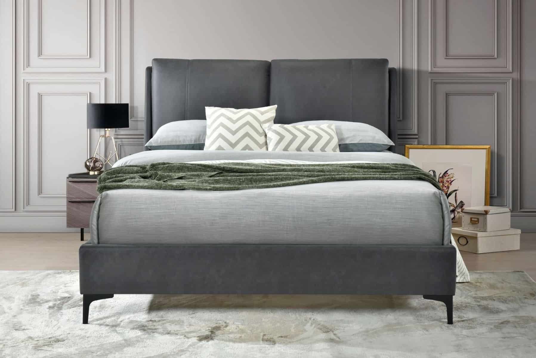 Flintshire 4ft6 Ashleigh Bedframe - Grey - Image 2