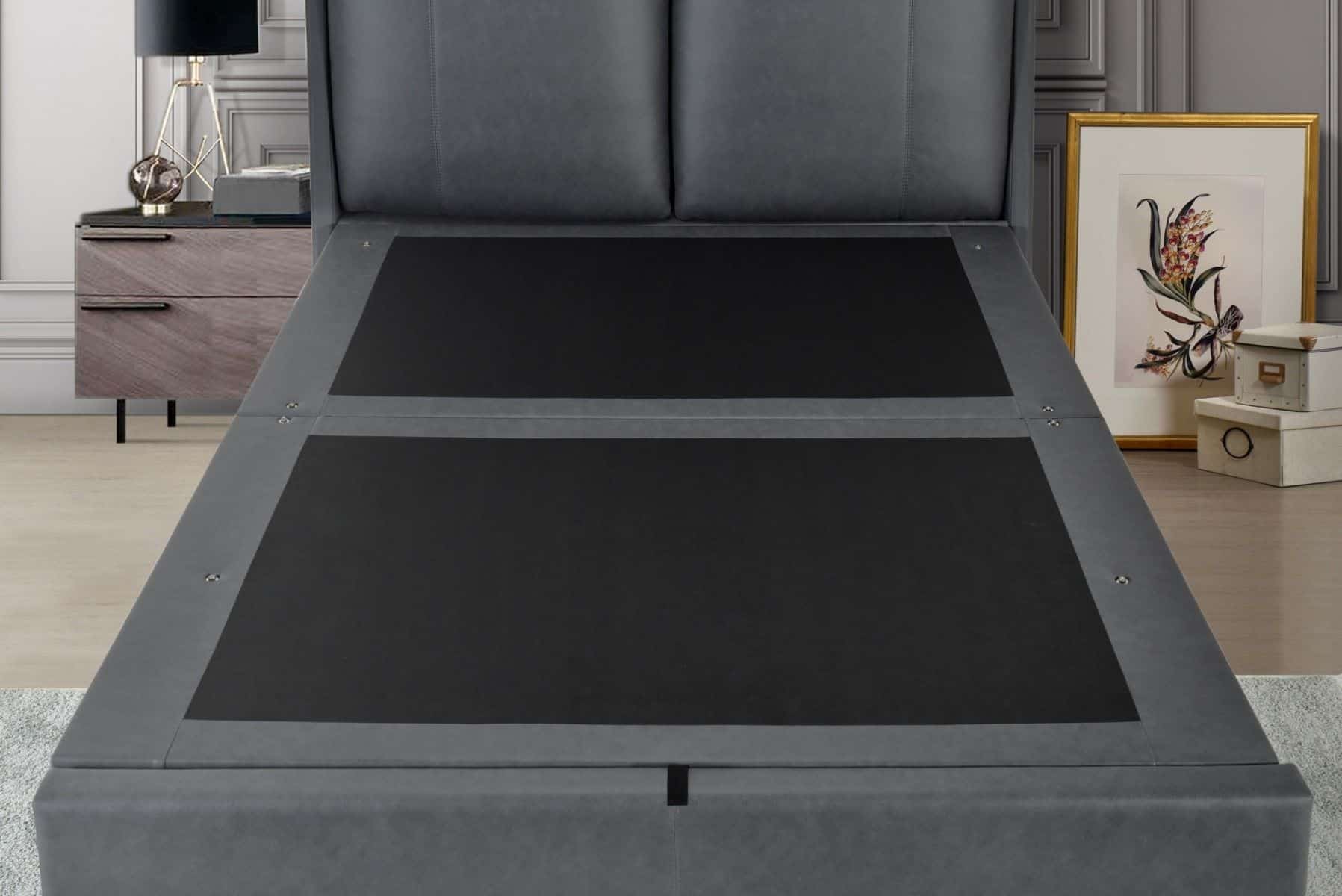 Flintshire 4ft6 Ashleigh Ottoman Bedframe - Grey - Image 6