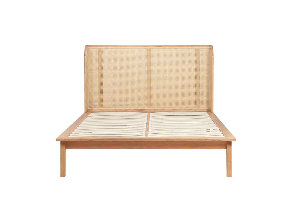 Astrid 4ft6 Rattan Bedframe - Oak - Image 14