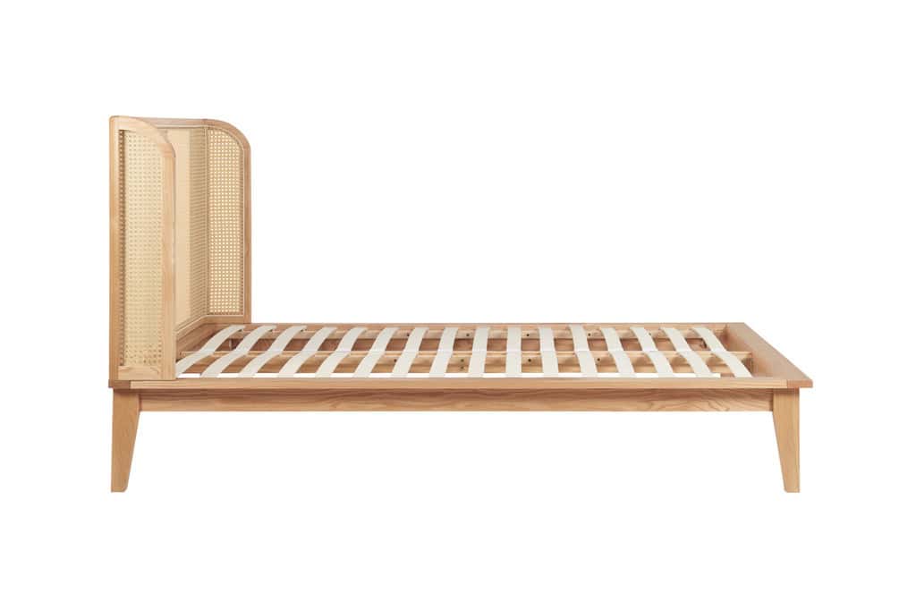 Astrid 4ft6 Rattan Bedframe - Oak - Image 15