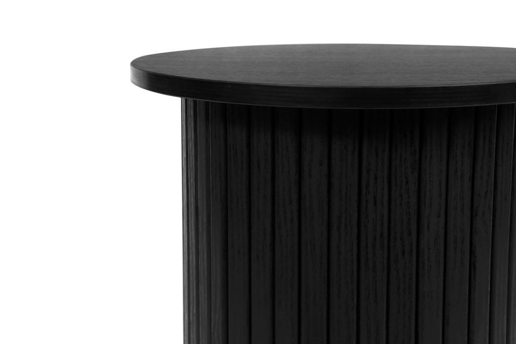 Axel Fluted Round Coffee Table - Black - Image 3
