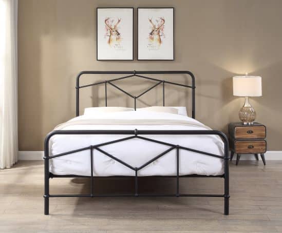 Flintshire 3ft Axton Bedframe - Sand Blast Black - Image 2