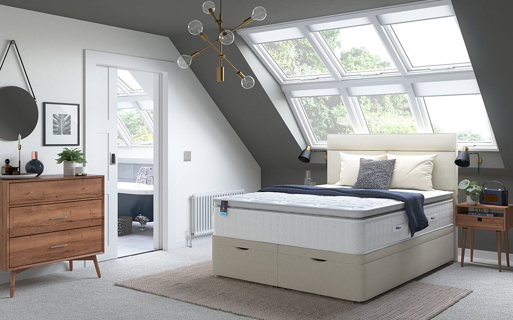 Relyon 4ft Repose Gel Fusion 2400 Divan Bed