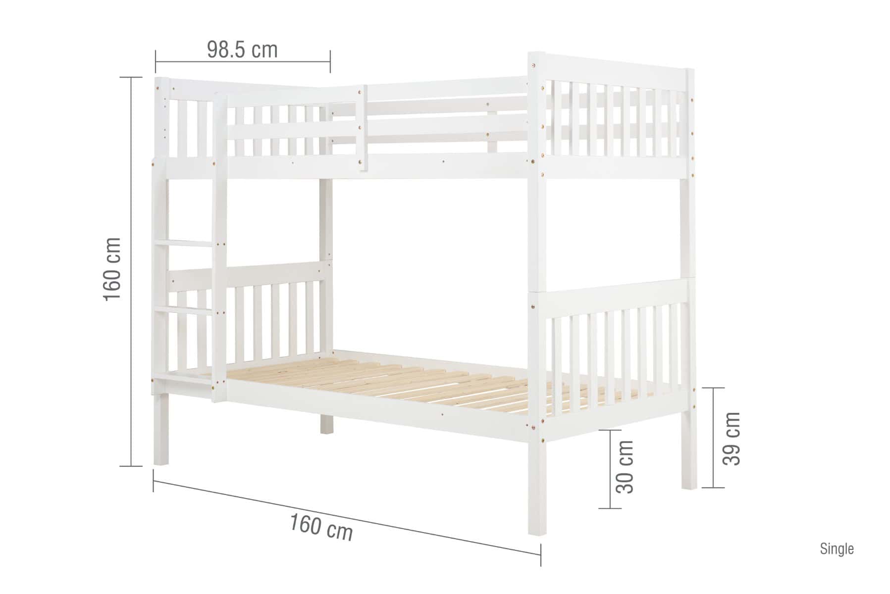 Benji Bunk Bed - White - Image 9