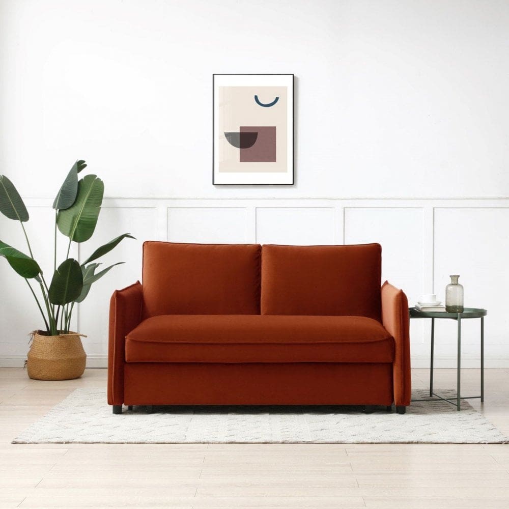 Blaire Sofa Bed - Burnt Orange - Image 2