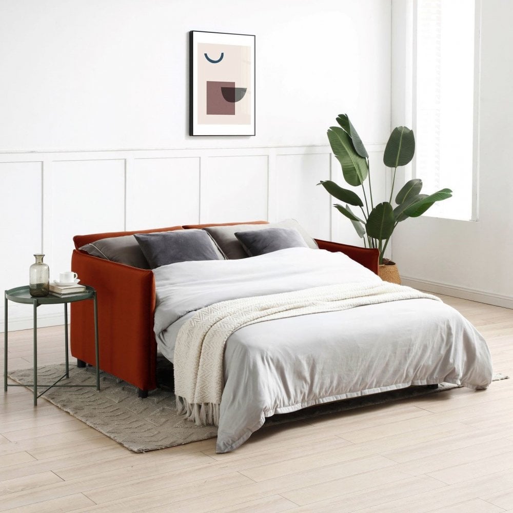 Blaire Sofa Bed - Burnt Orange - Image 3