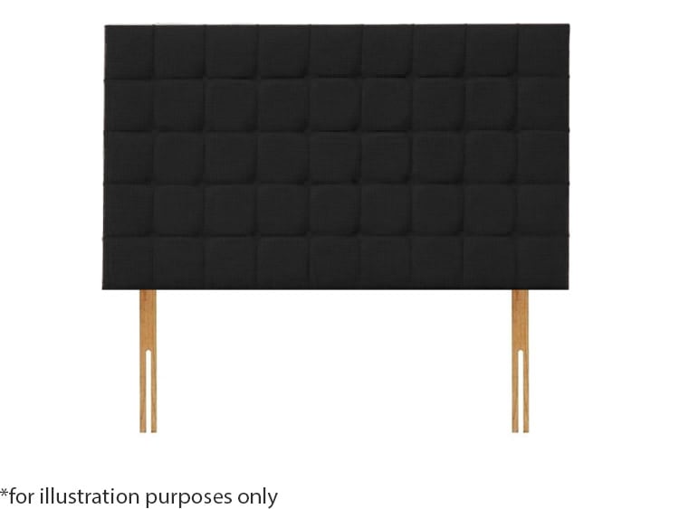 Apollo 5ft Boston Headboard – Azzure Black