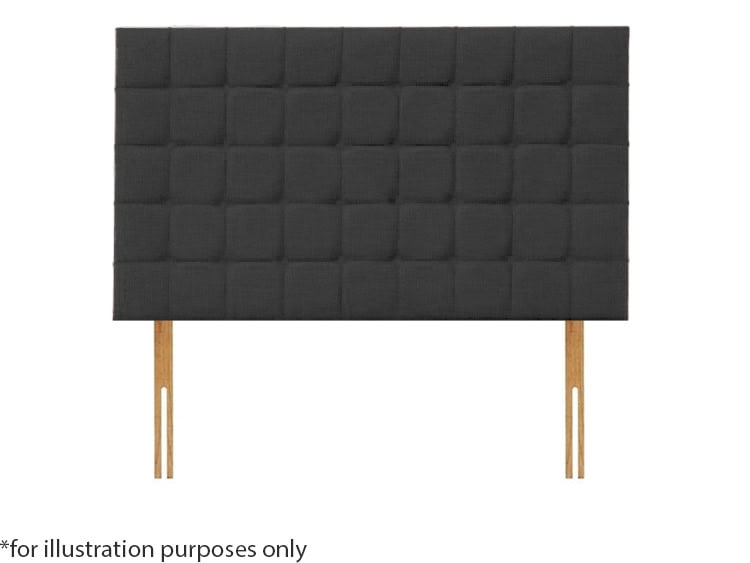 Apollo 5ft Boston Headboard – Azzure Dark Grey