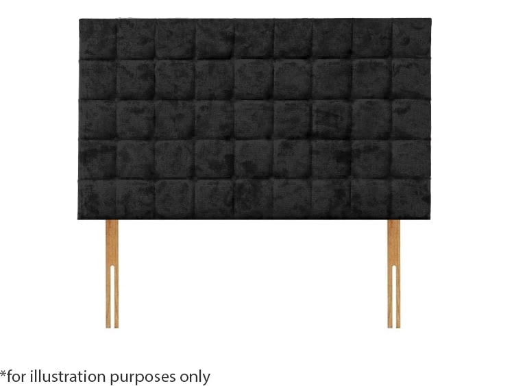 Apollo 5ft Boston Headboard – Glitz Black