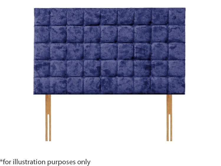 Apollo 4ft6 Boston Headboard – Glitz Navy
