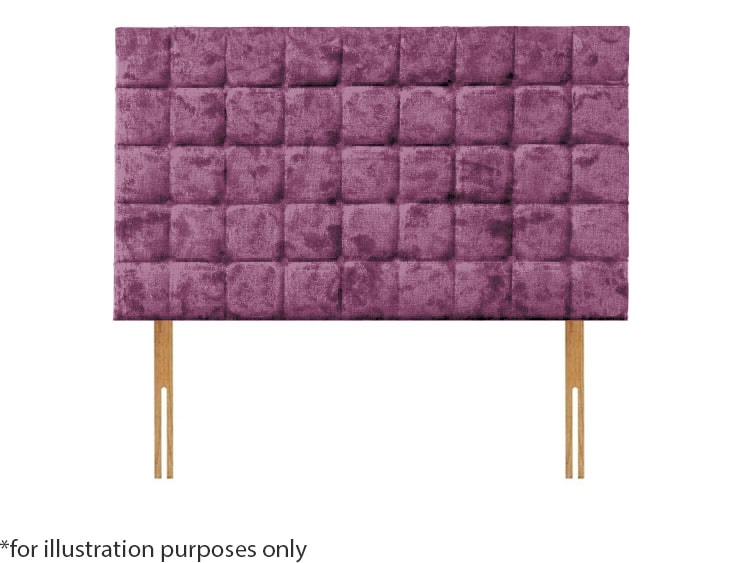 Apollo 4ft6 Boston Headboard – Glitz Purple