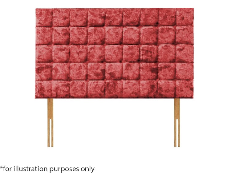 Apollo 5ft Boston Headboard – Glitz Red