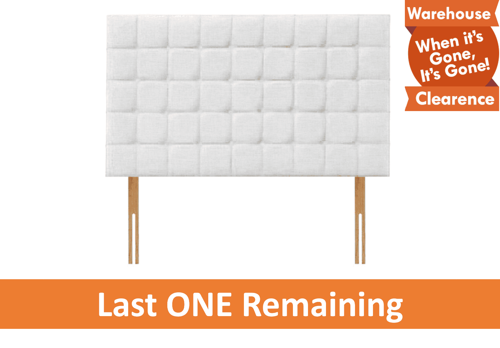 Apollo 4ft6 Boston 36in Headboard - House White - Image 3