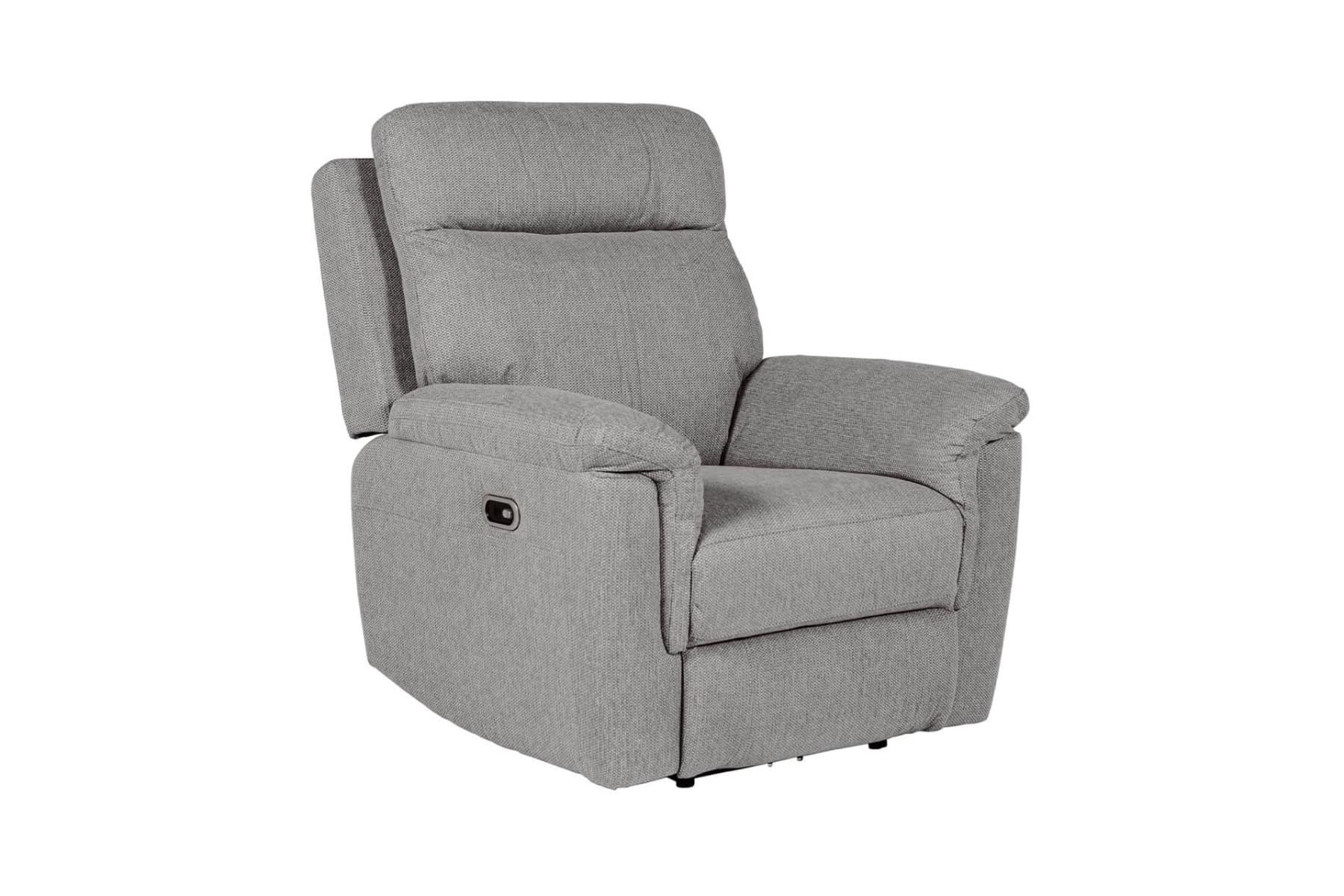 Bowie 1 Seater Electric Recliner - Grey - Image 2