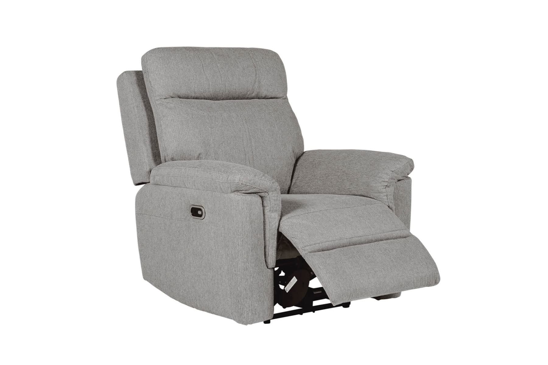 Bowie 1 Seater Electric Recliner – Grey