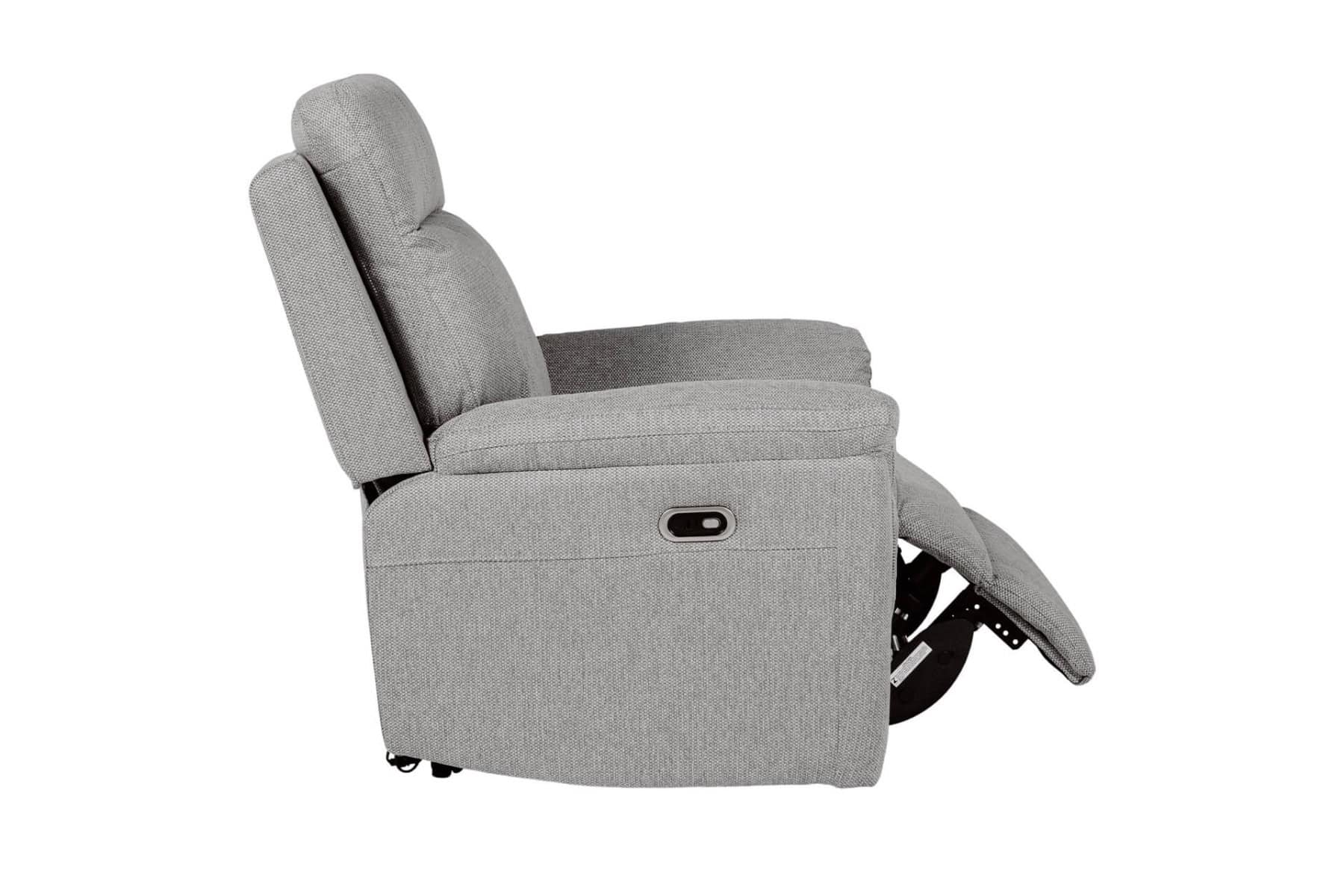 Bowie 1 Seater Electric Recliner - Grey - Image 5