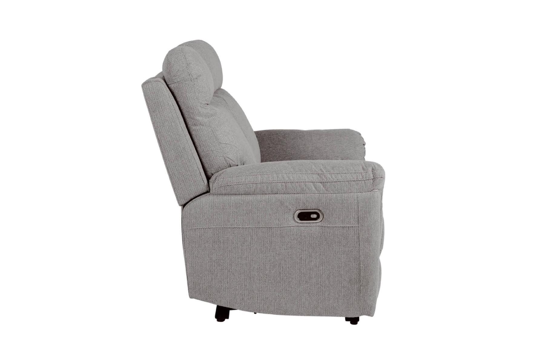 Bowie 2 Seater Electric Recliner - Grey - Image 4