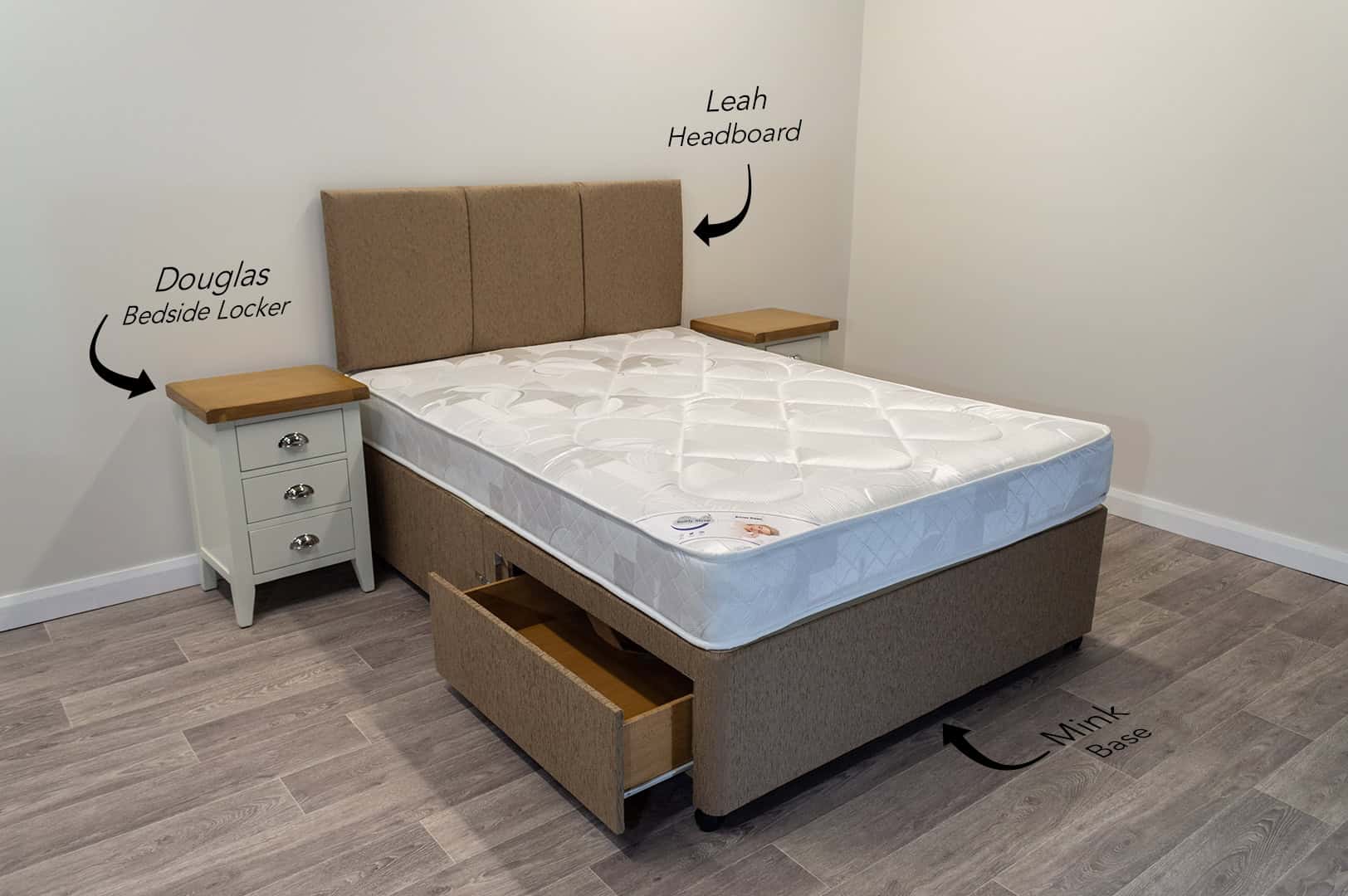 5ft Bronze Dream Mattress with 2 FREE Drawers Base & Headboard - Image 3