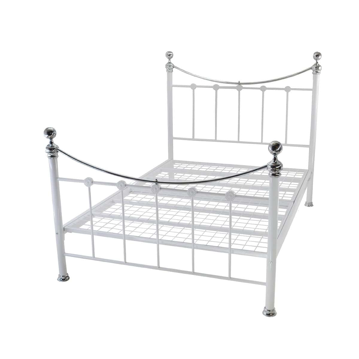 Cambridge 4ft6 Contract Bedframe in White - Image 2