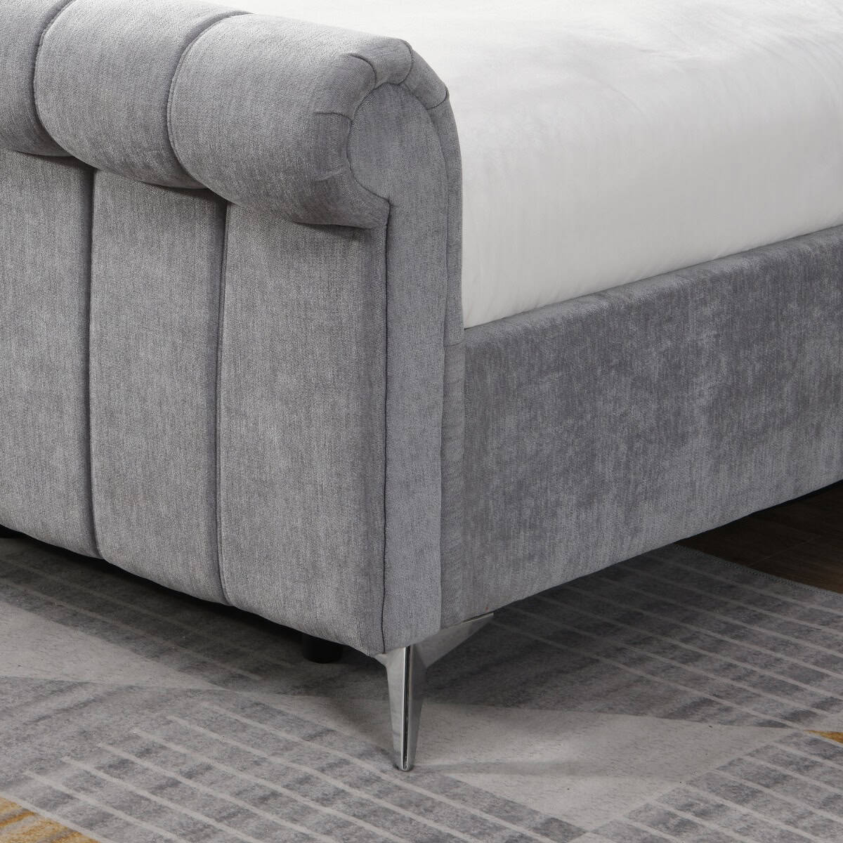 Carlow 5ft Ottoman Bedframe - Grey - Image 2
