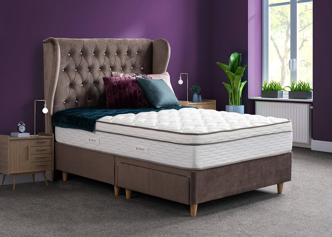 4ft Carter Memory Divan Bed