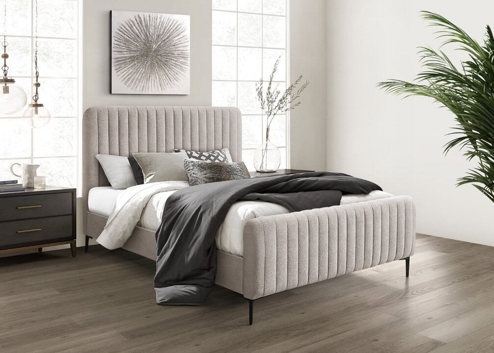 Clarissa 4ft6 Bedframe – Beige