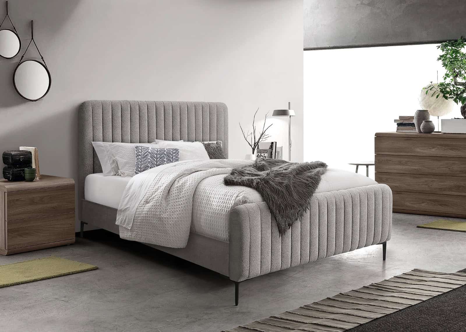 Clarissa 5ft Bedframe – Grey