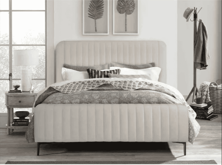 Clarissa 4ft6 Bedframe - Beige - Image 2
