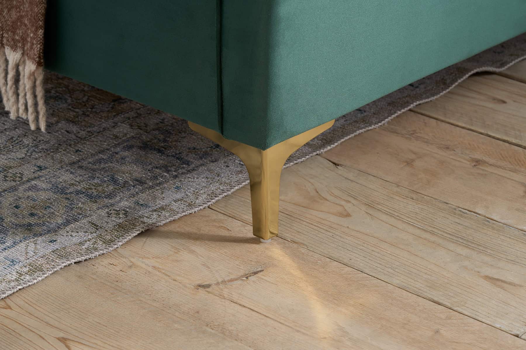 Clover 5ft Bed - Green Velvet - Image 8