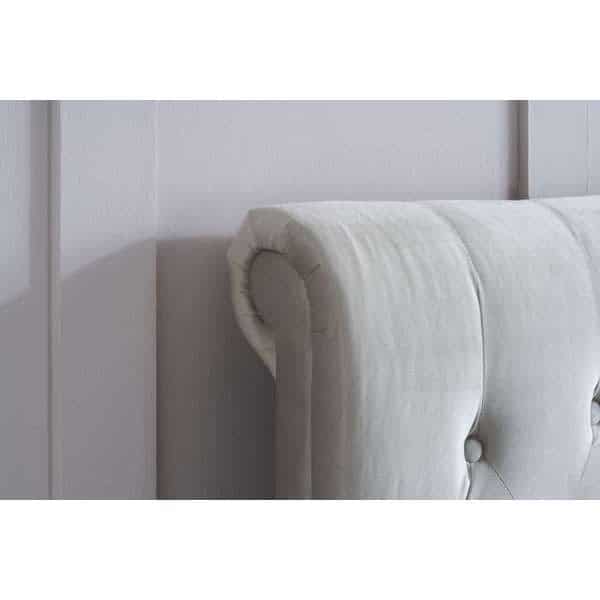 5ft Copenhagen King Bed - Warm Stone finish - Image 4