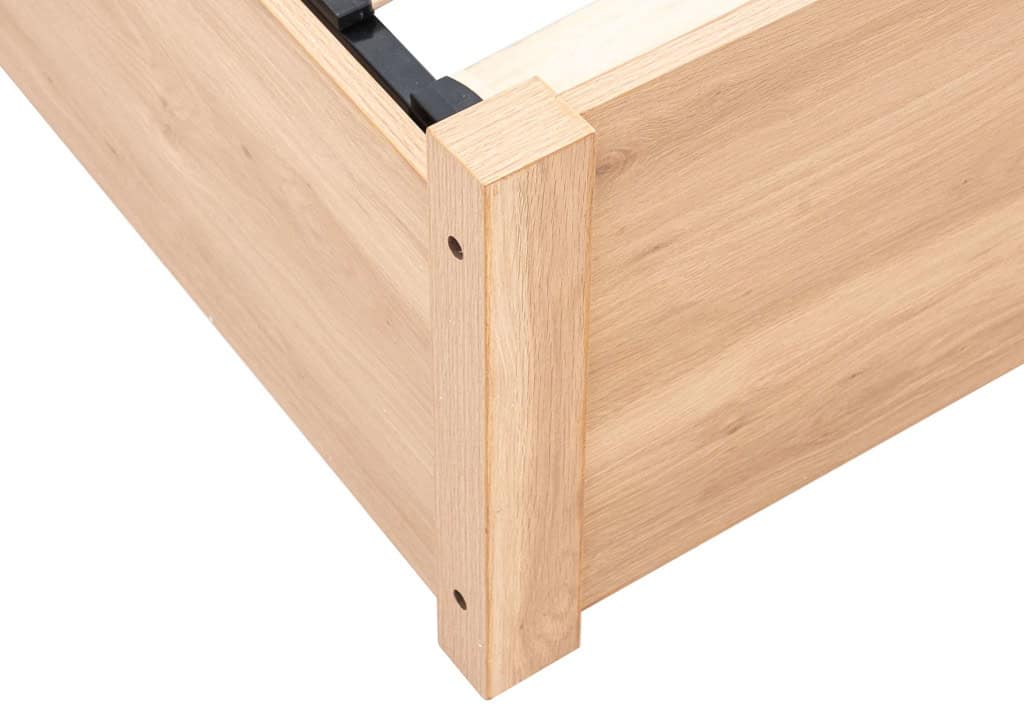 Croxley 5ft Rattan Ottoman Bedframe - Oak - Image 13