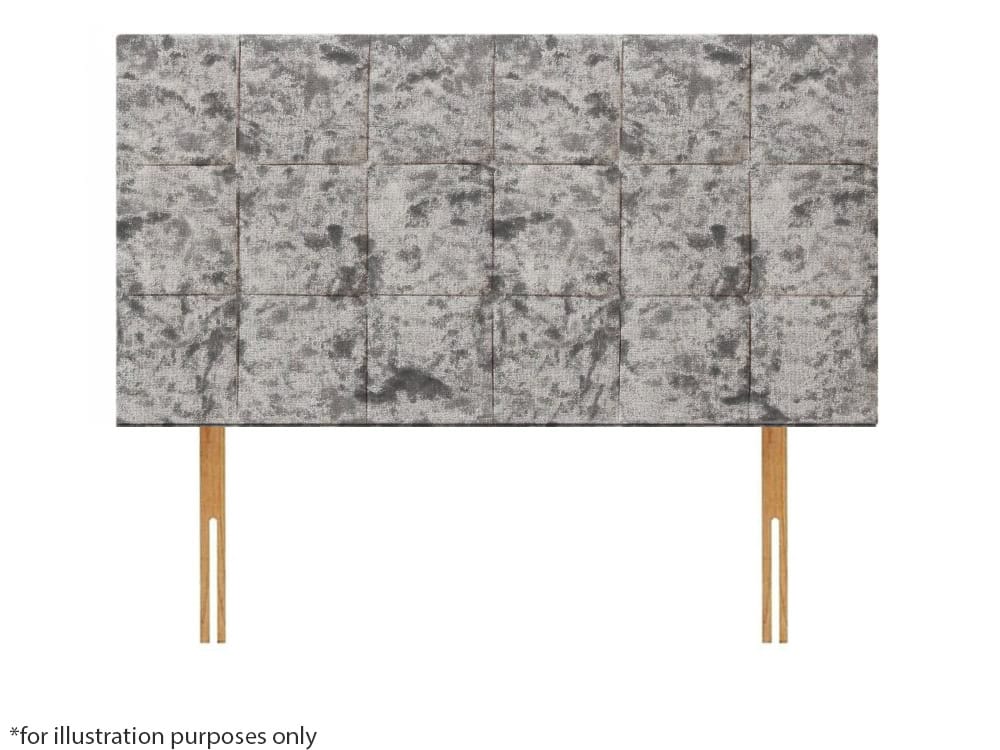 Apollo 4ft6 Croydon Headboard – Glitz Grey