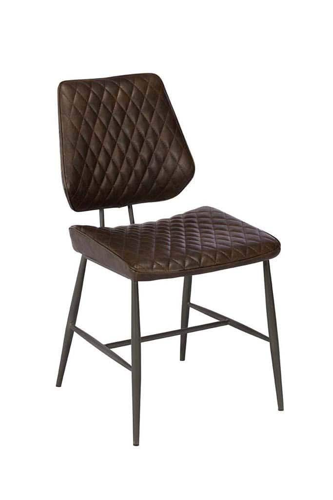 Dalton Dining Chair (Pair) – Dark Brown