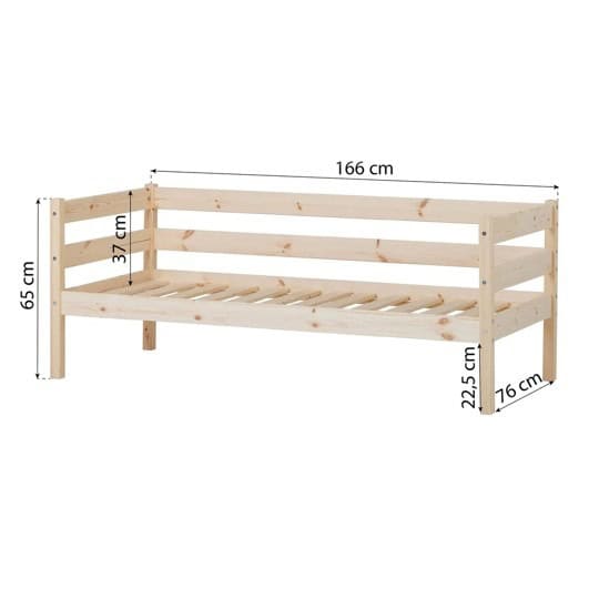 Hoppekids Shorty Daybed with Safety Rail - White - Image 4