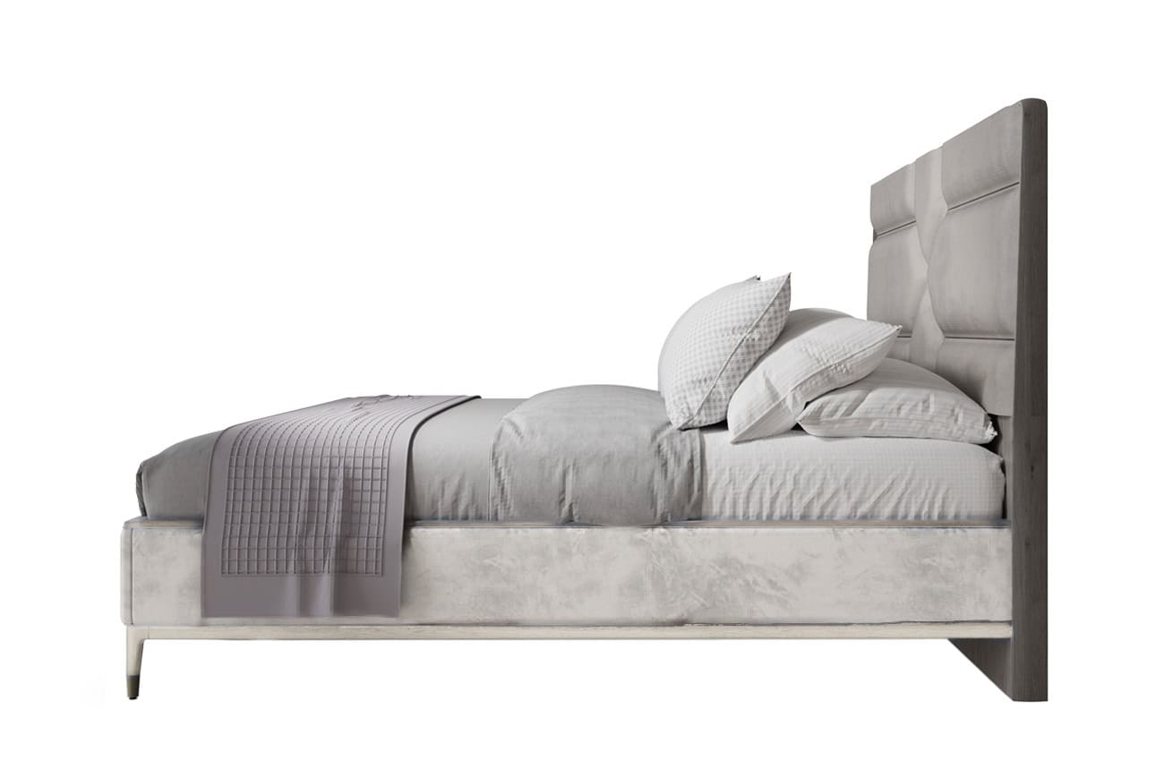 Diletta 6ft Bedframe - Stone Sand Velvet - Image 4